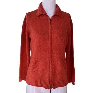 Olsen zip front cardigan size 10.  0712